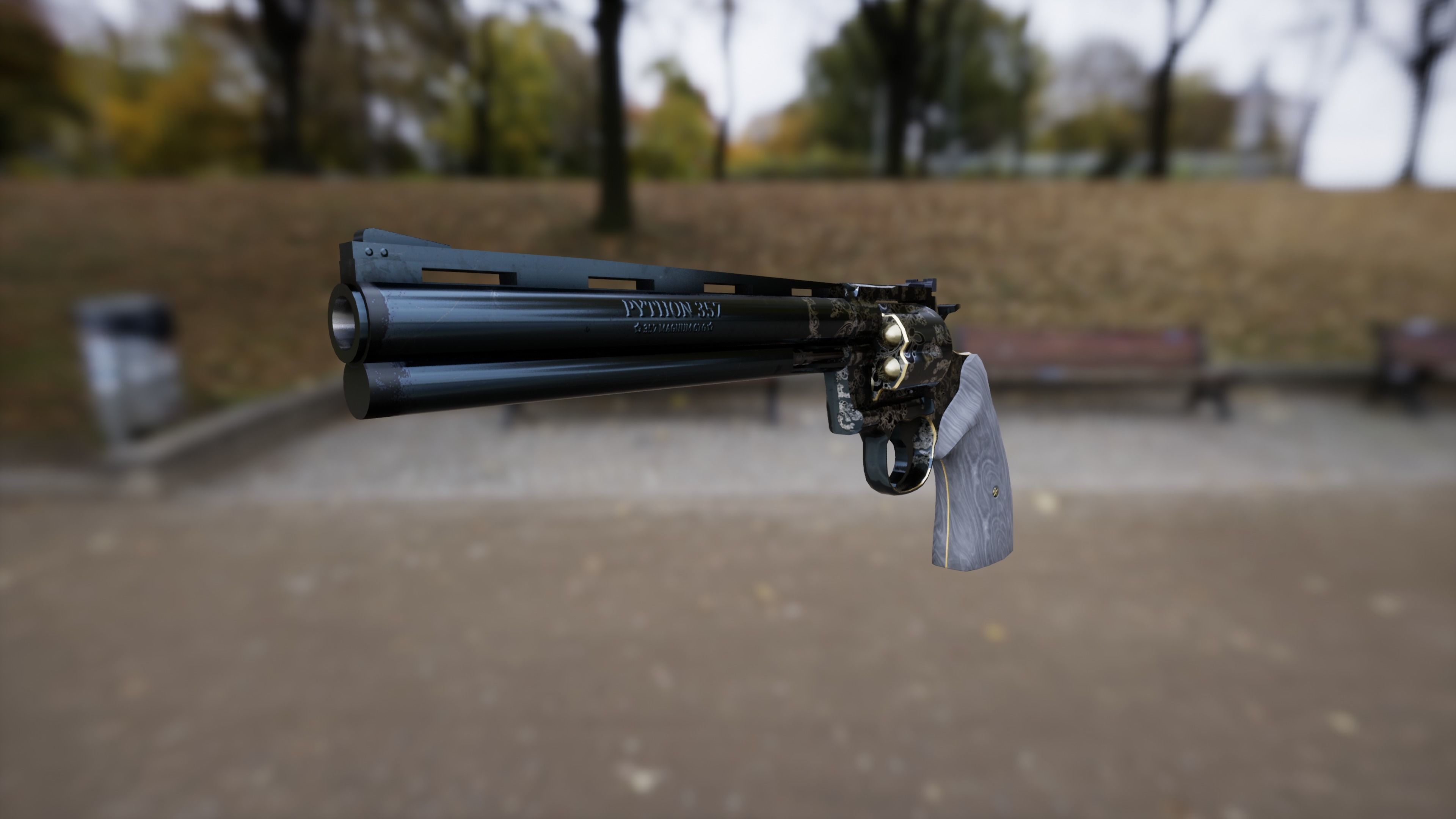 Colt Python Low-poly 3D model_3
