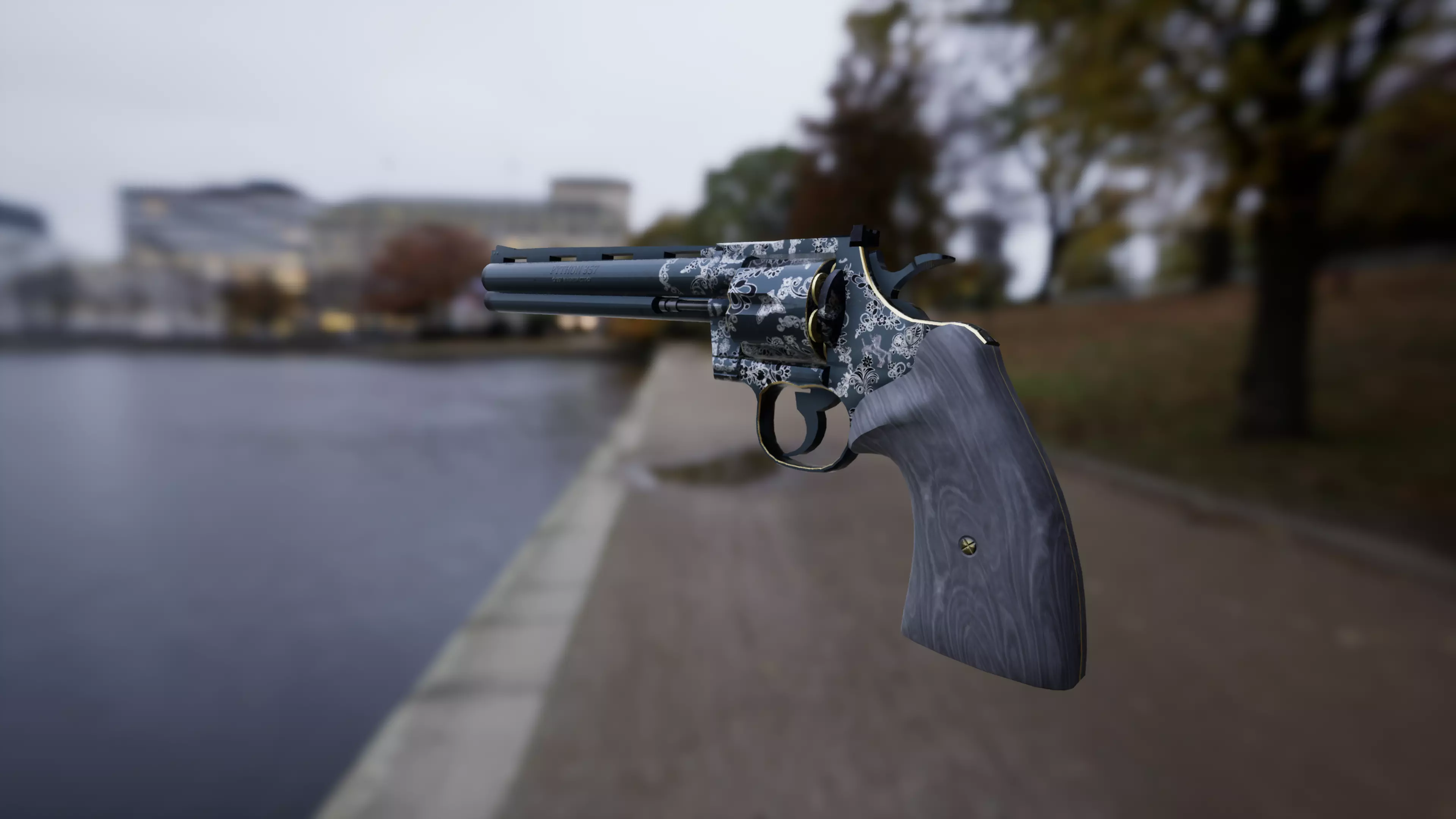 Colt Python Low-poly 3D model_0