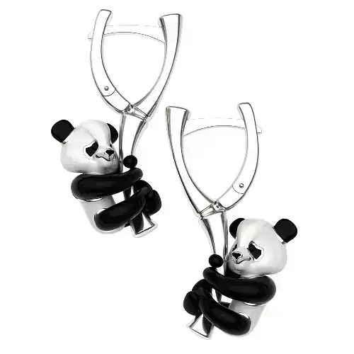 Panda earrrings - original
