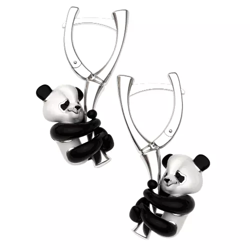 Panda earrrings - original 3D print model