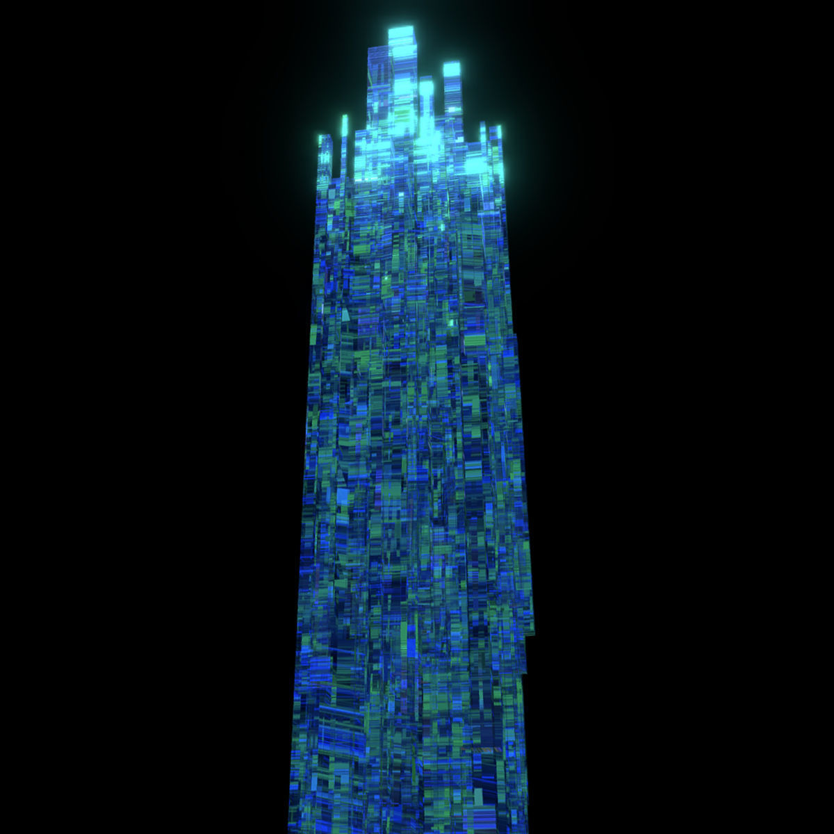 Sci fi Skyscrapers 3D Model Collection_13