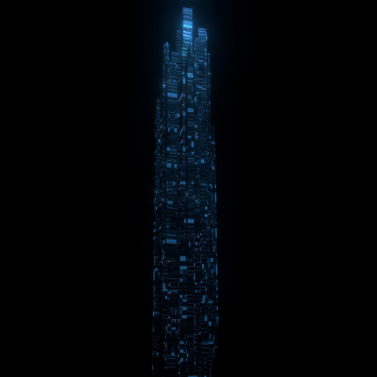 Sci fi Skyscrapers 3D Model Collection_9