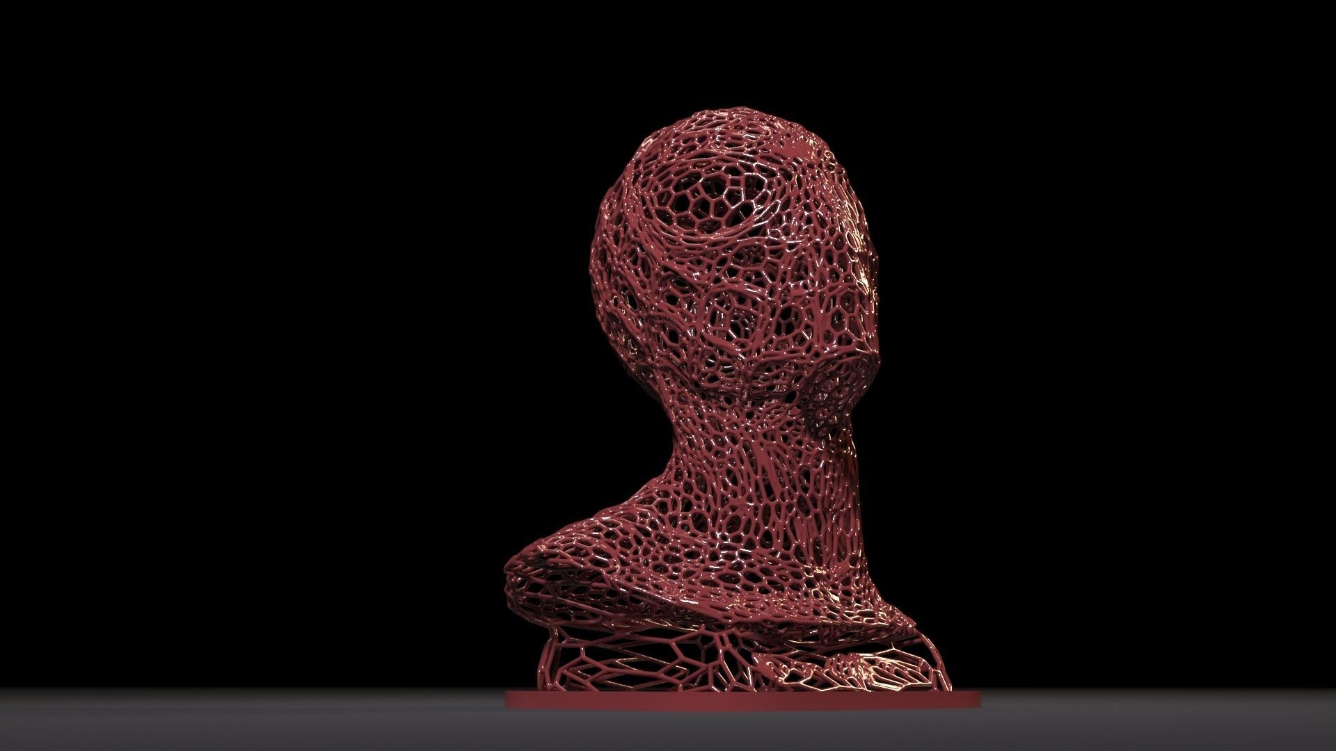 Spiderman bust 3D print model_6