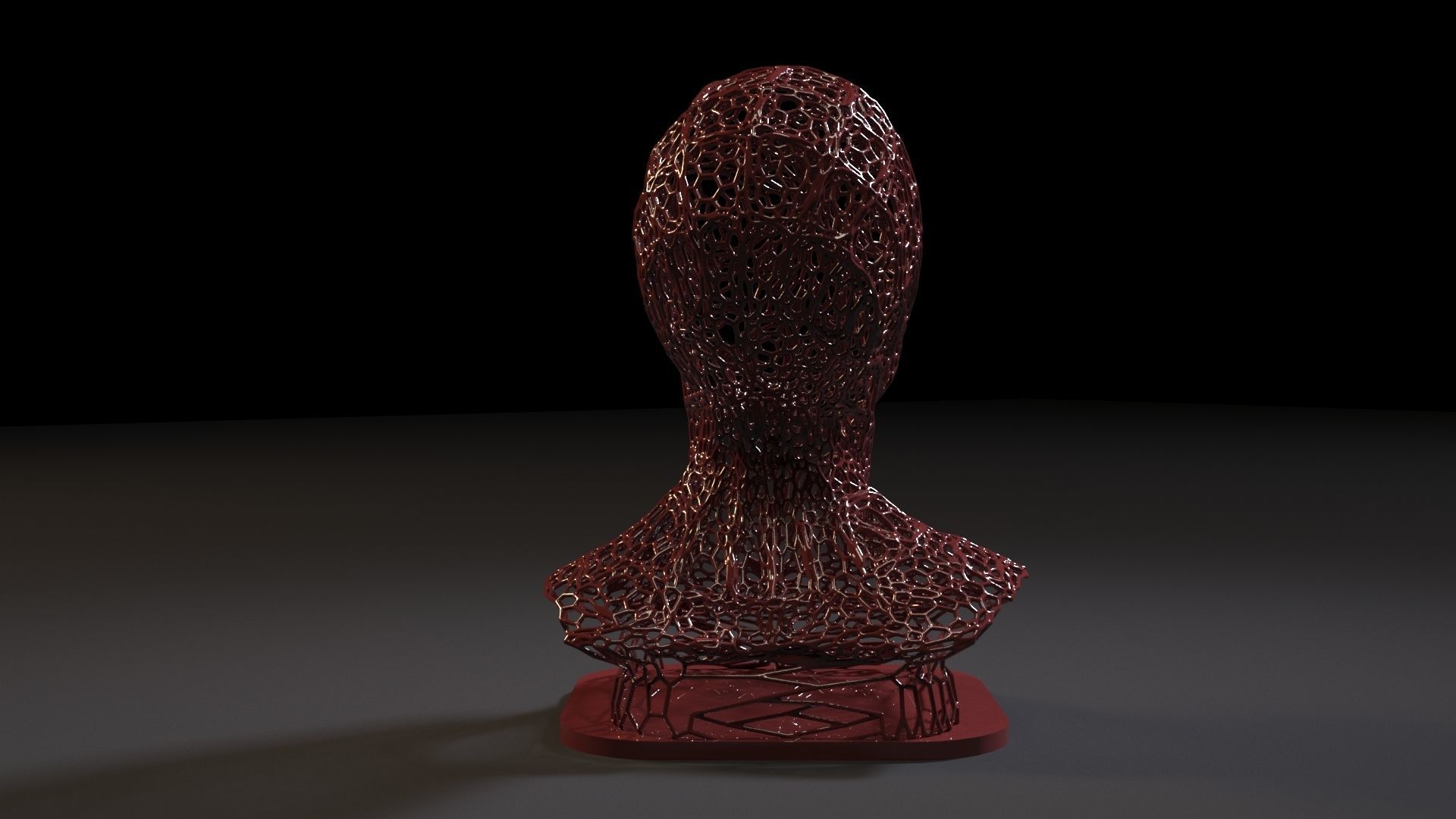 Spiderman bust 3D print model_3