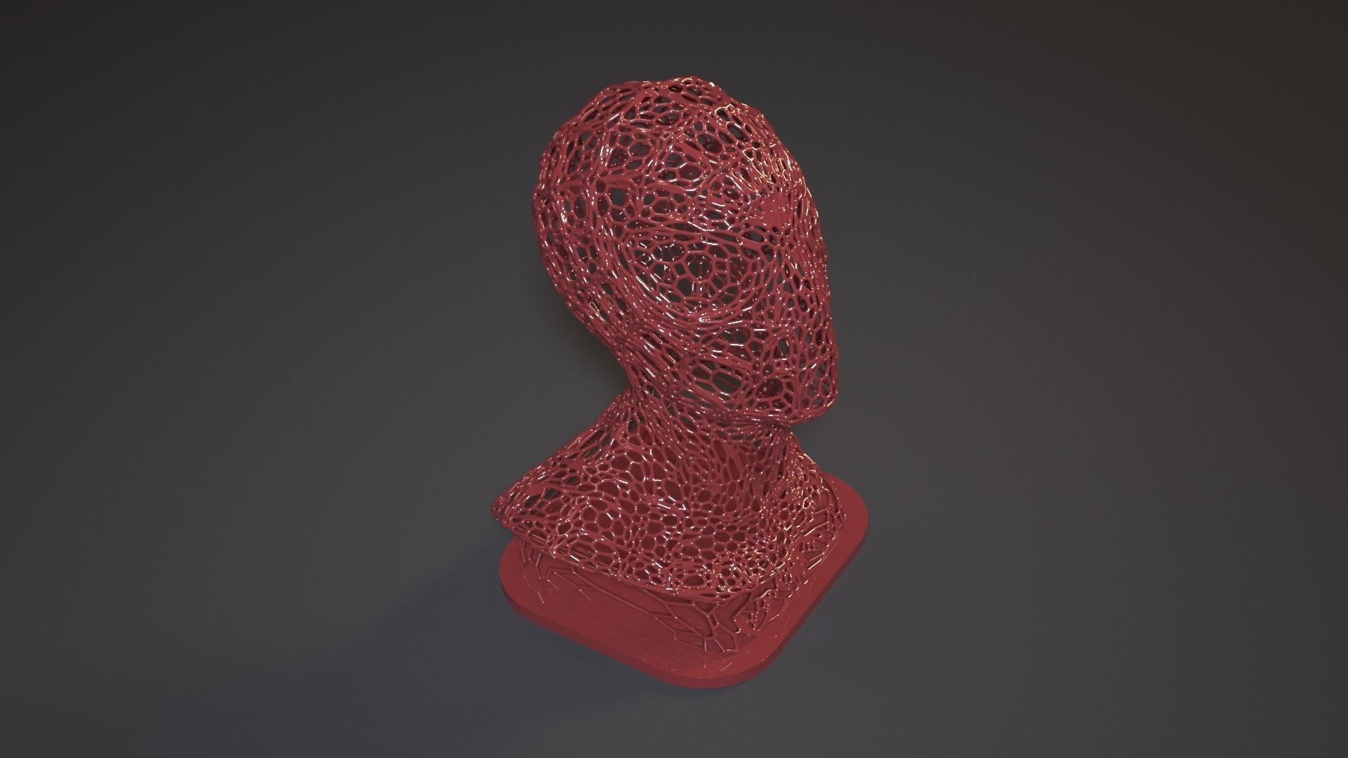 Spiderman bust 3D print model_5