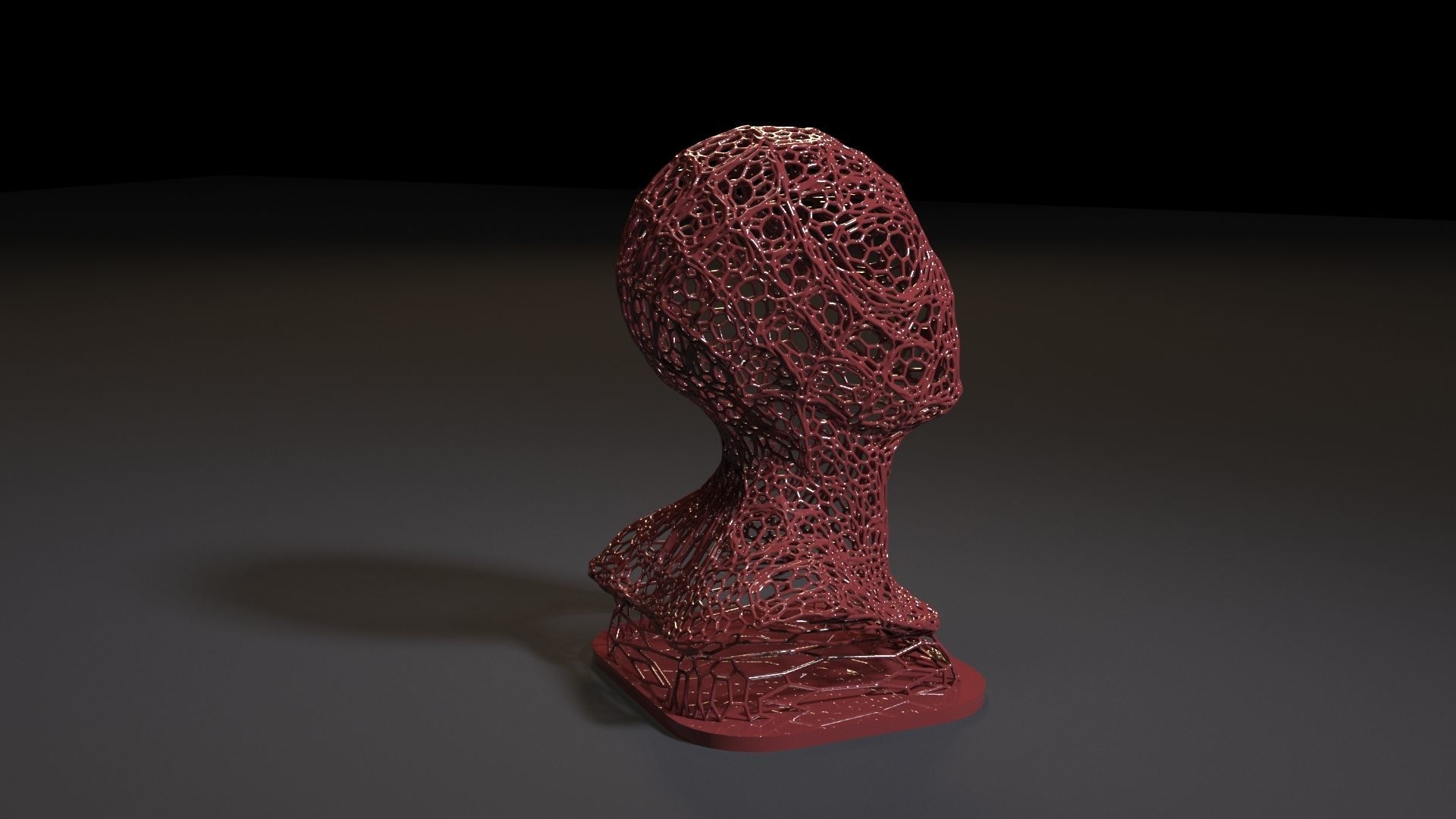 Spiderman bust 3D print model_4