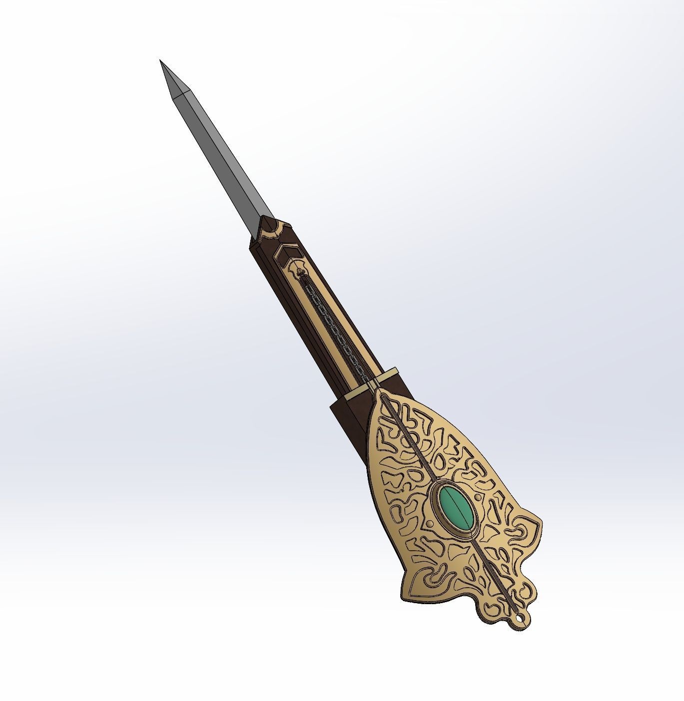 assassin screed valhalla HIDDEN BLADE 3d model for printing 3D print model_2