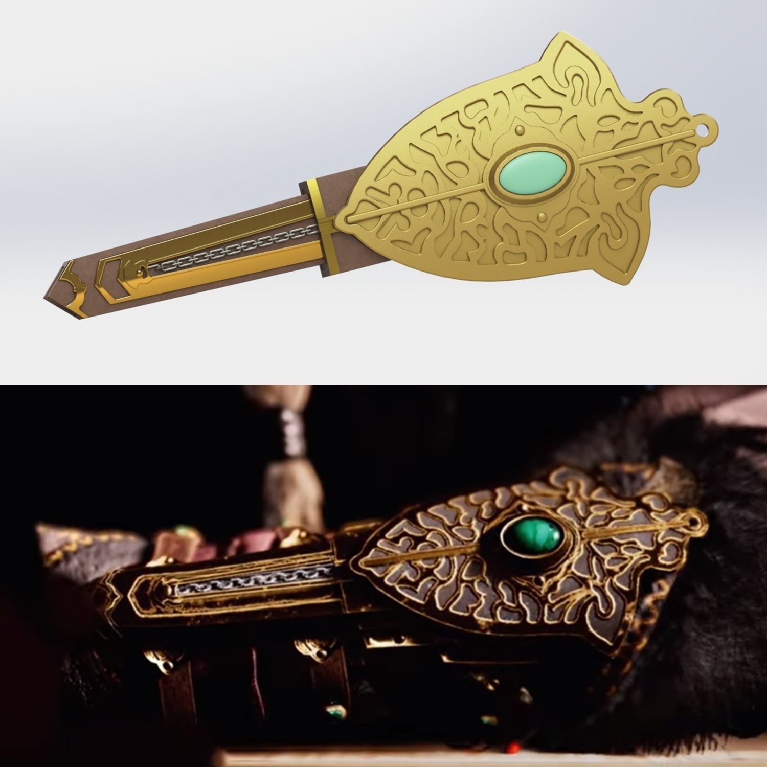 assassin screed valhalla HIDDEN BLADE 3d model for printing 3D print model_1