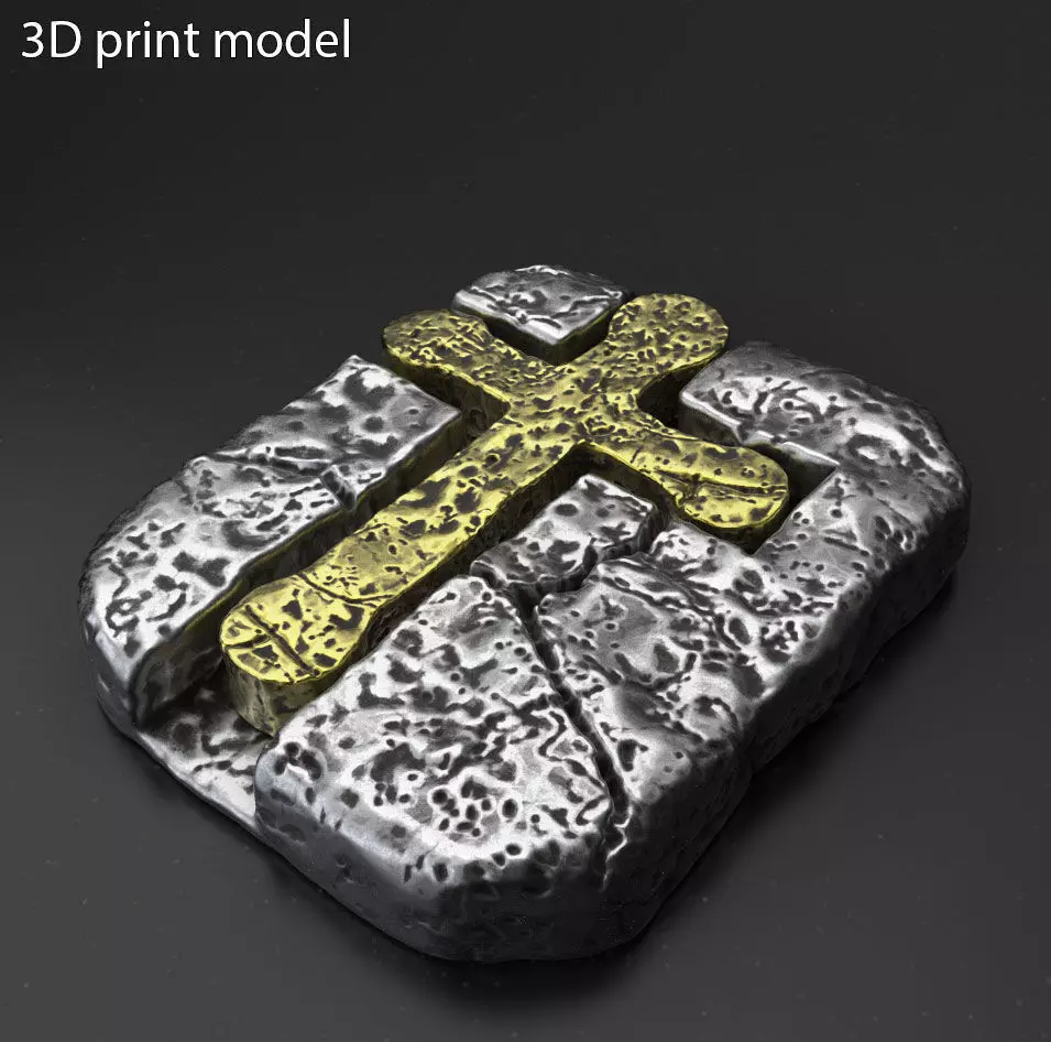 Pendant jewelry Jesus cross vol3  3D print model_0