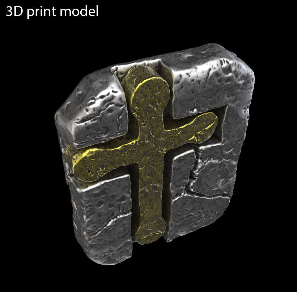 Pendant jewelry Jesus cross vol3  3D print model_7