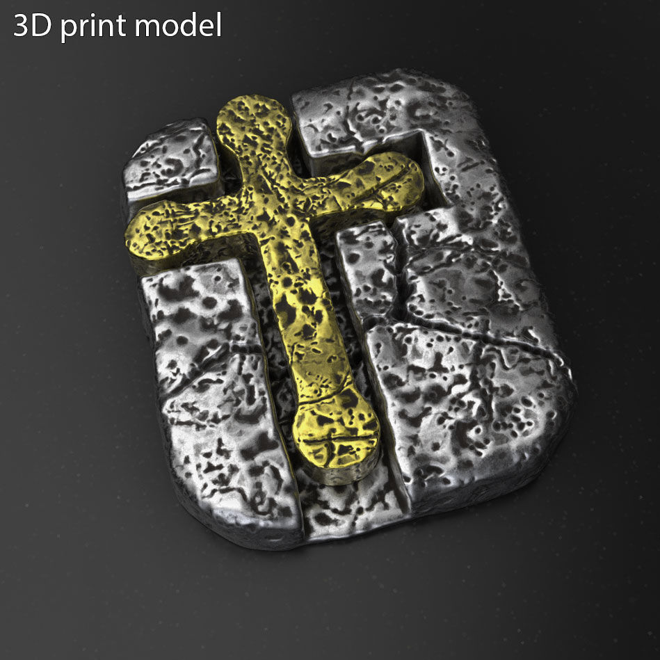 Pendant jewelry Jesus cross vol3  3D print model_2
