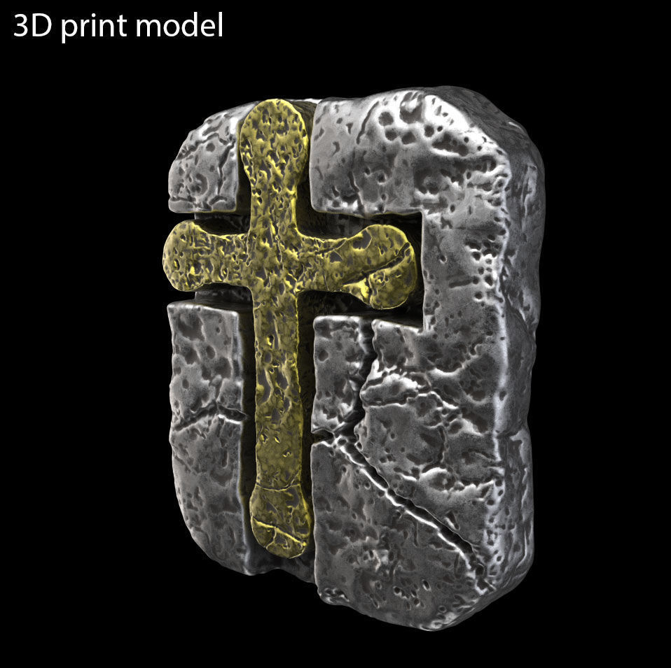 Pendant jewelry Jesus cross vol3  3D print model_5