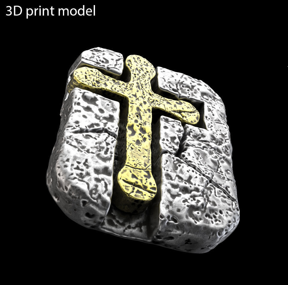 Pendant jewelry Jesus cross vol3  3D print model_6