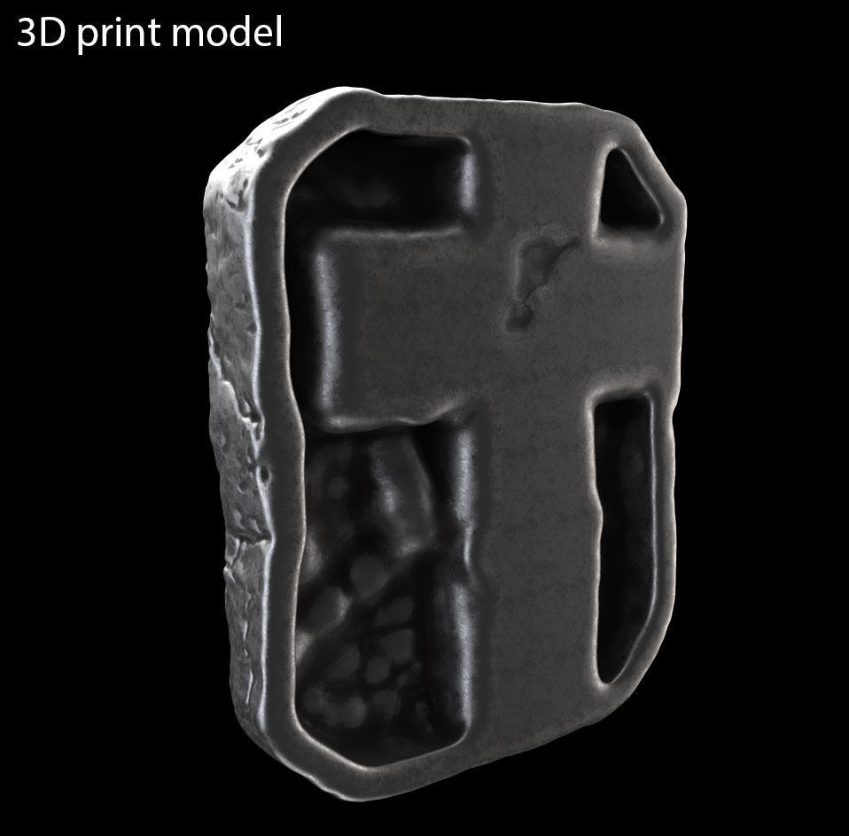 Pendant jewelry Jesus cross vol3  3D print model_8