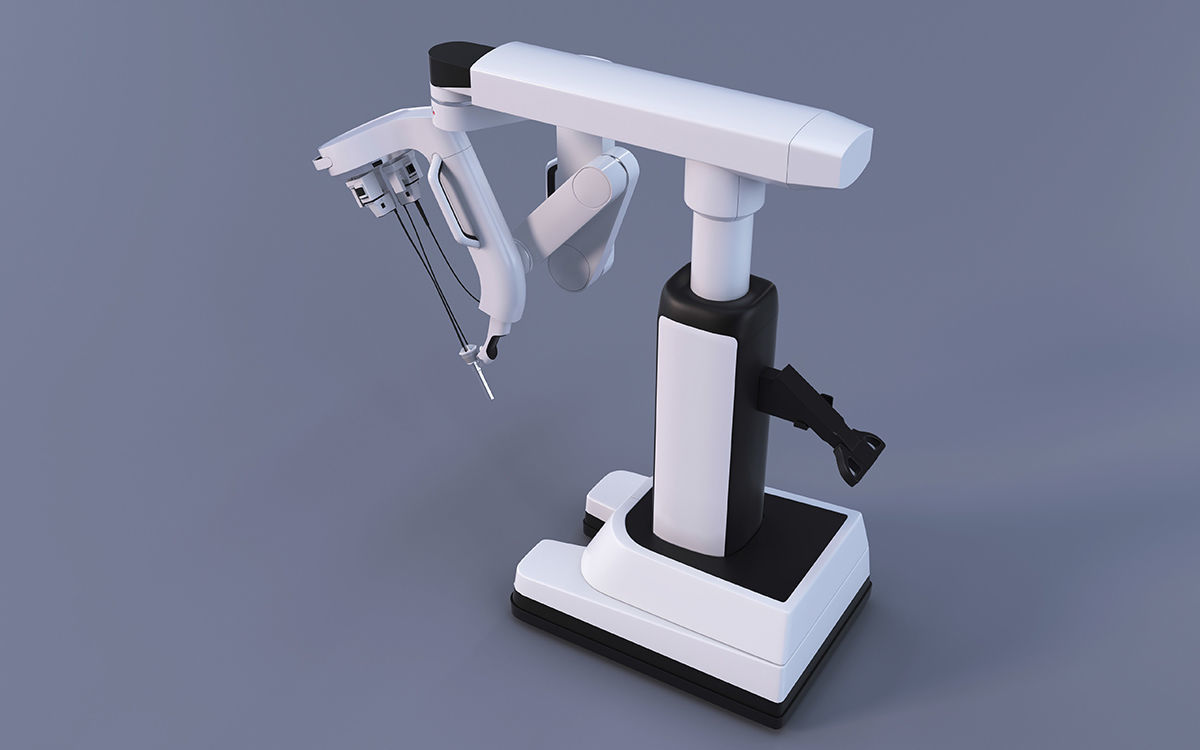 Surgical Robotic System da Vinci SP 3D model_8