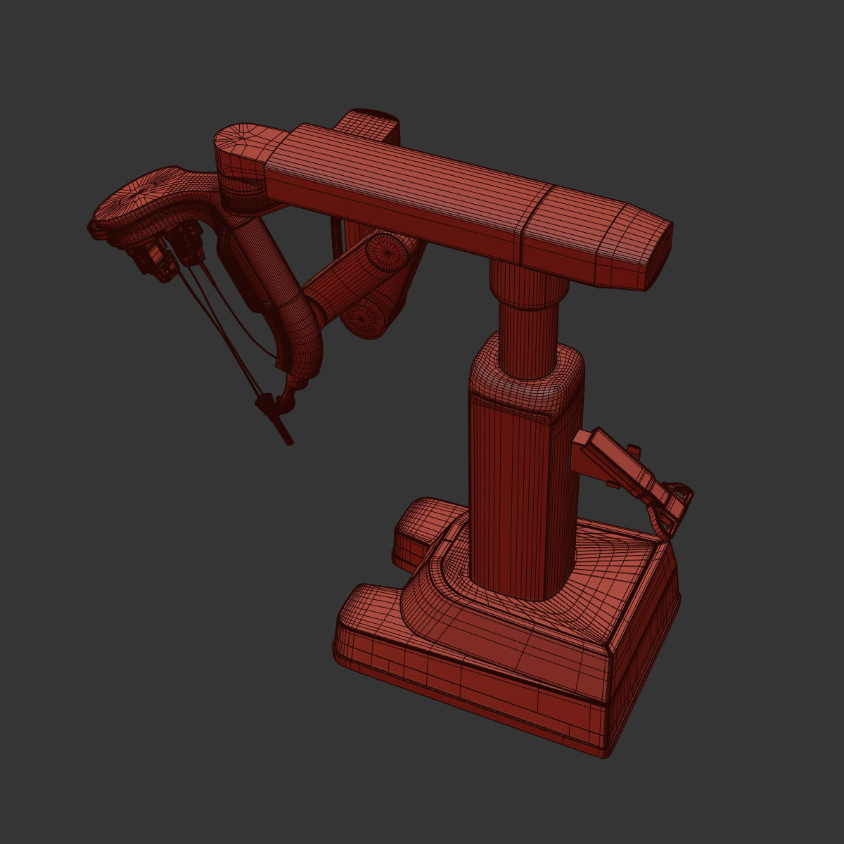 Surgical Robotic System da Vinci SP 3D model_13