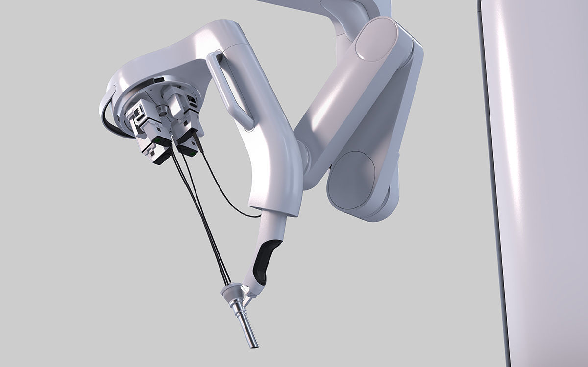Surgical Robotic System da Vinci SP 3D model_4