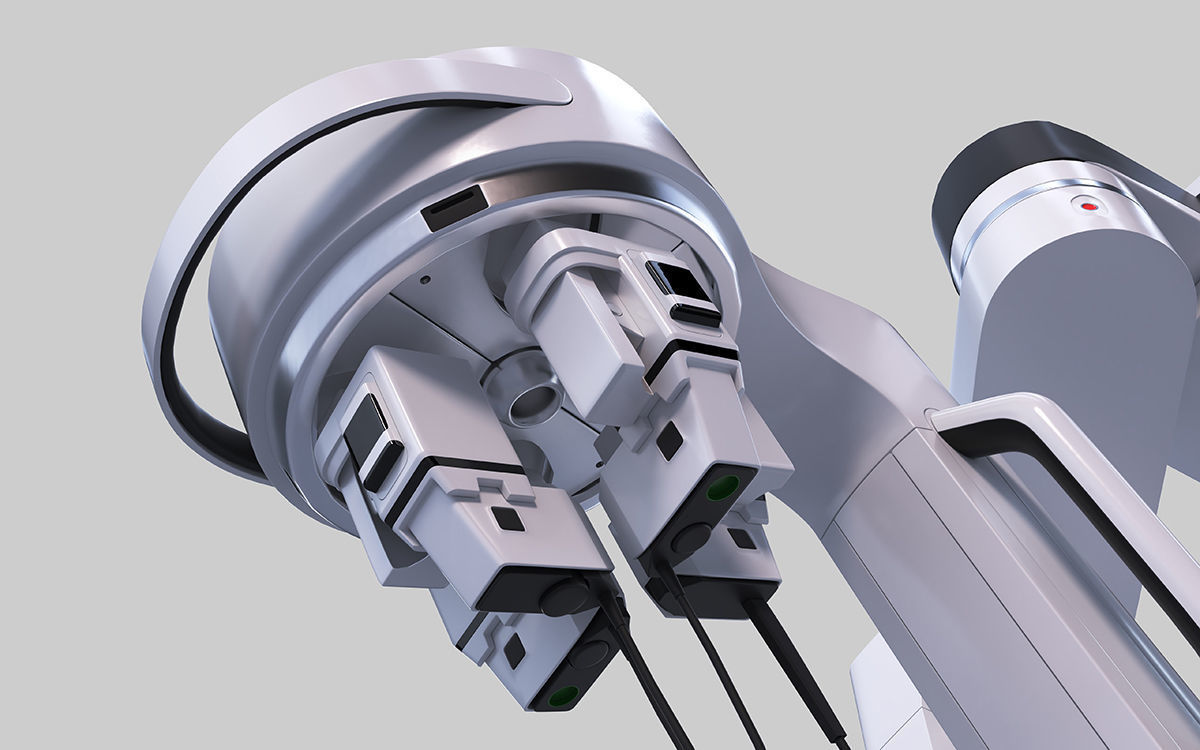 Surgical Robotic System da Vinci SP 3D model_2