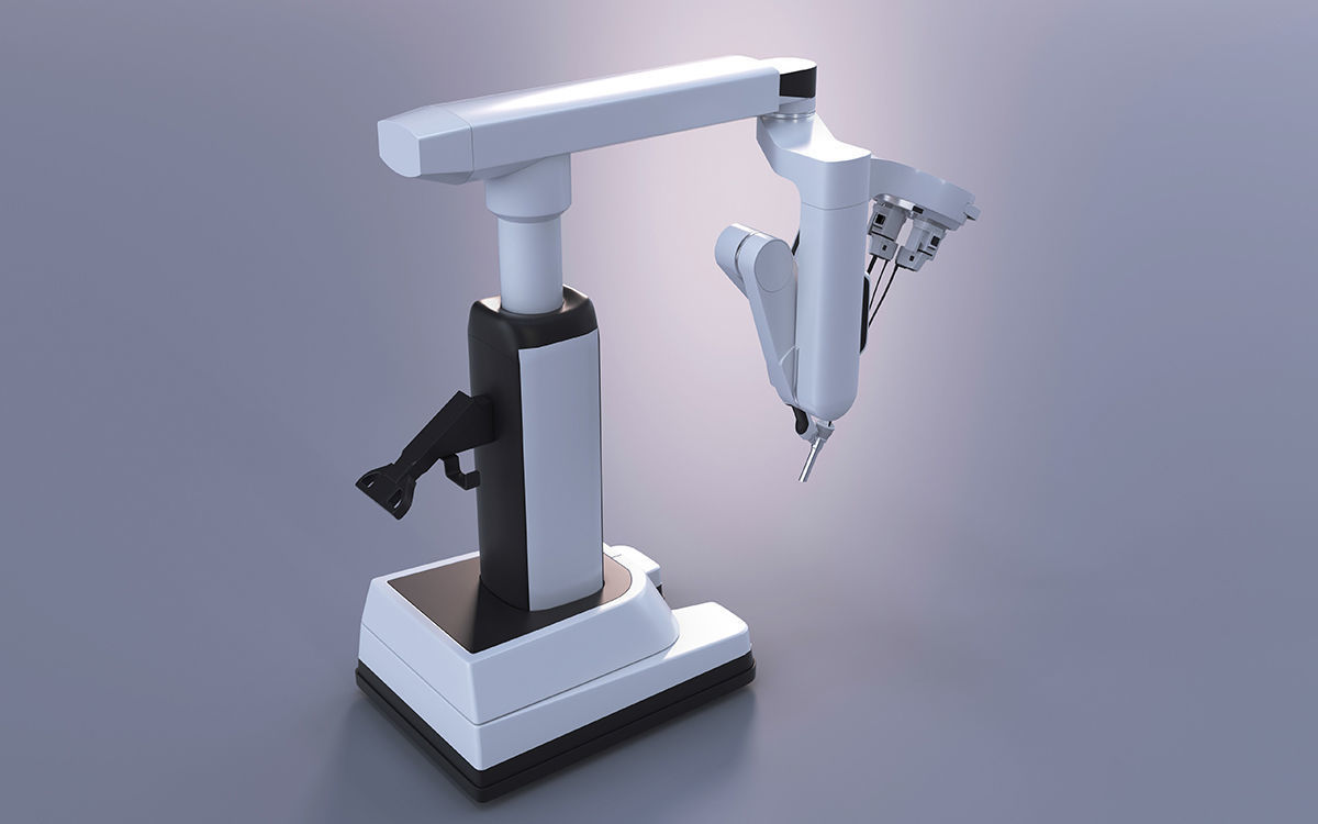 Surgical Robotic System da Vinci SP 3D model_7
