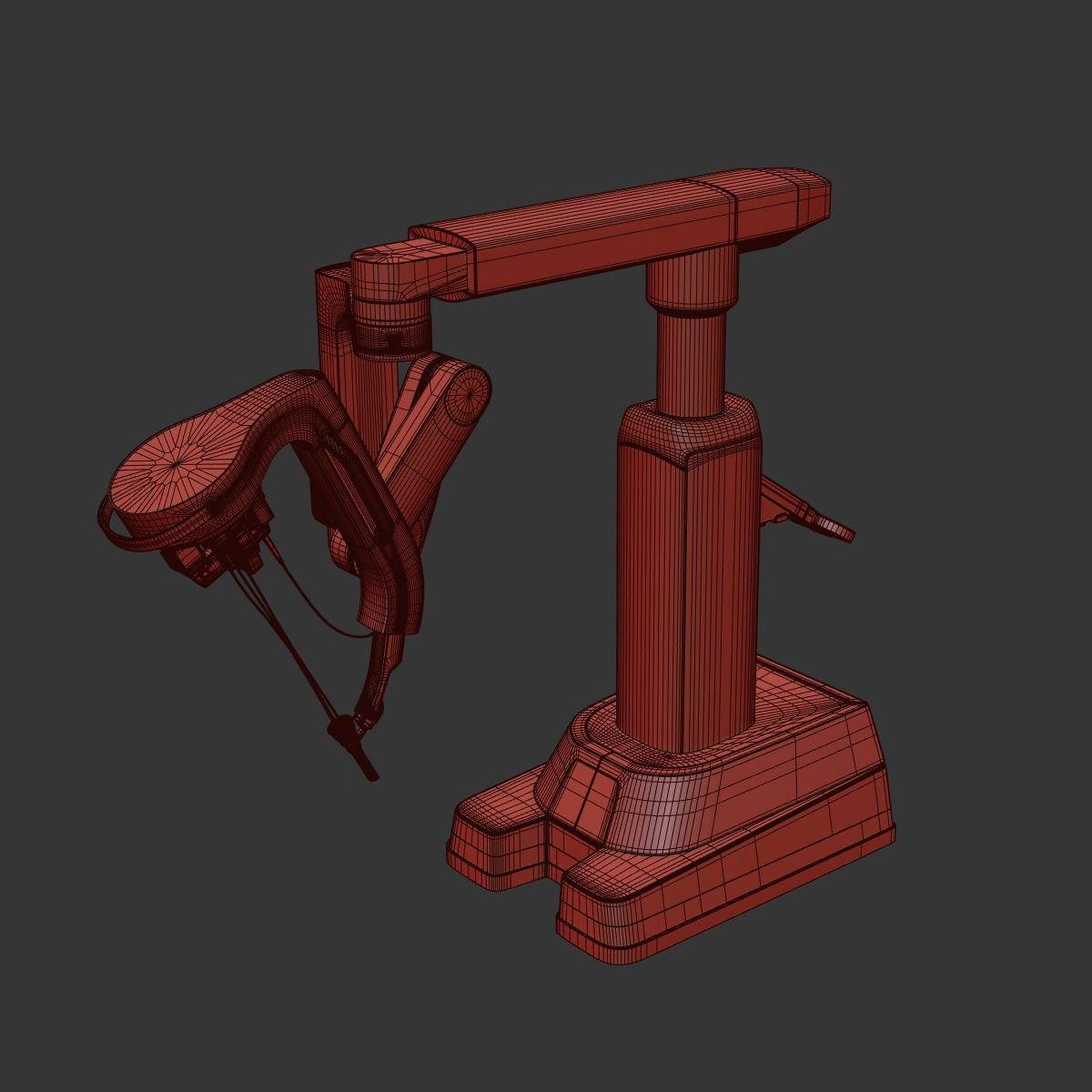 Surgical Robotic System da Vinci SP 3D model_11