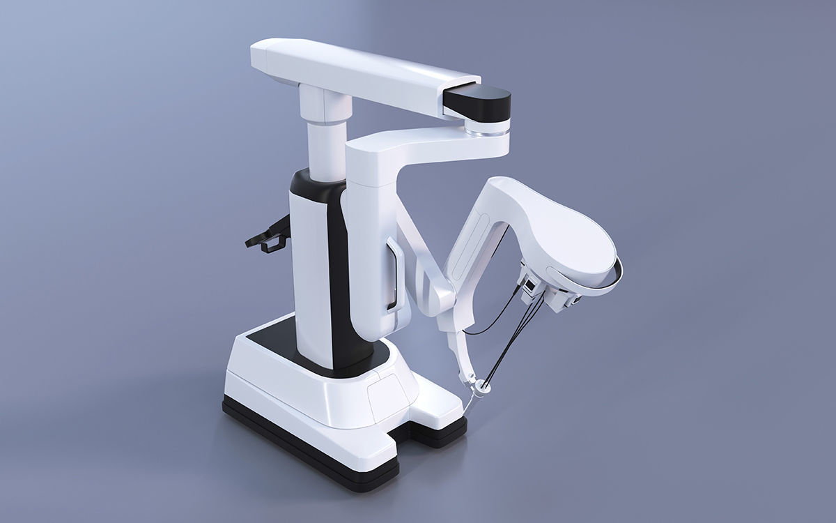 Surgical Robotic System da Vinci SP 3D model_1