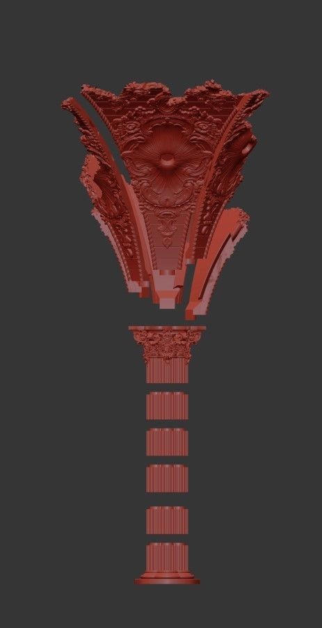 Modular Damaged Arches 3D print model_4