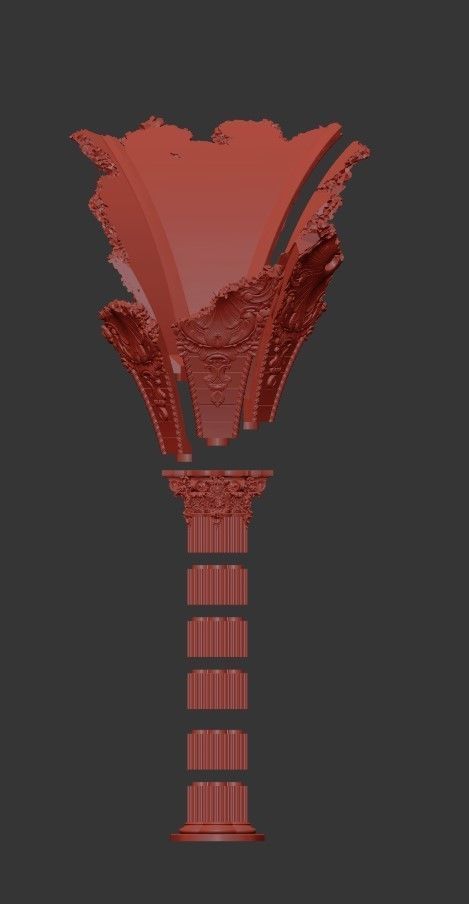 Modular Damaged Arches 3D print model_6