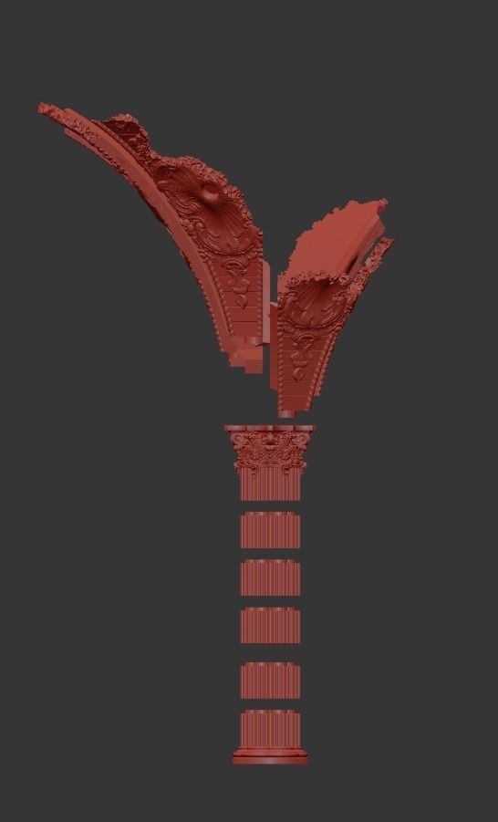 Modular Damaged Arches 3D print model_2