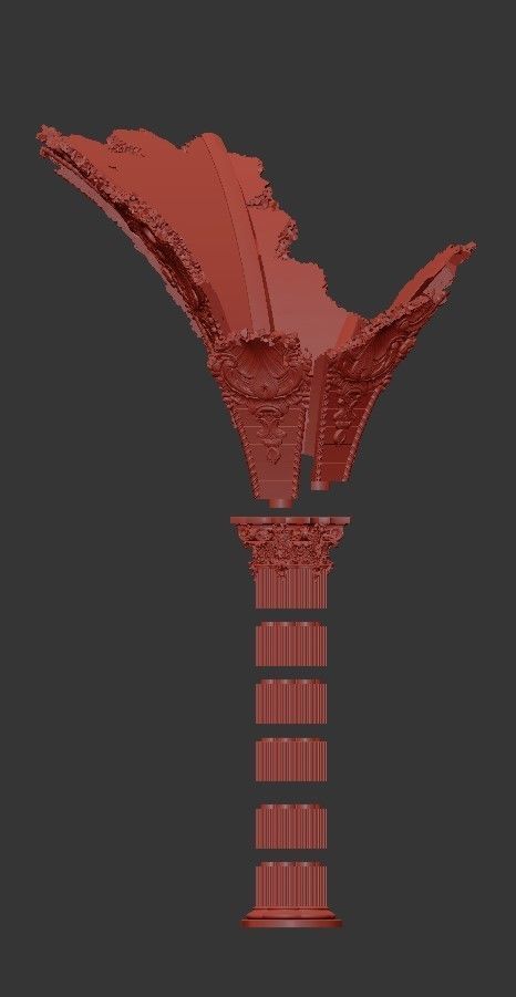 Modular Damaged Arches 3D print model_5