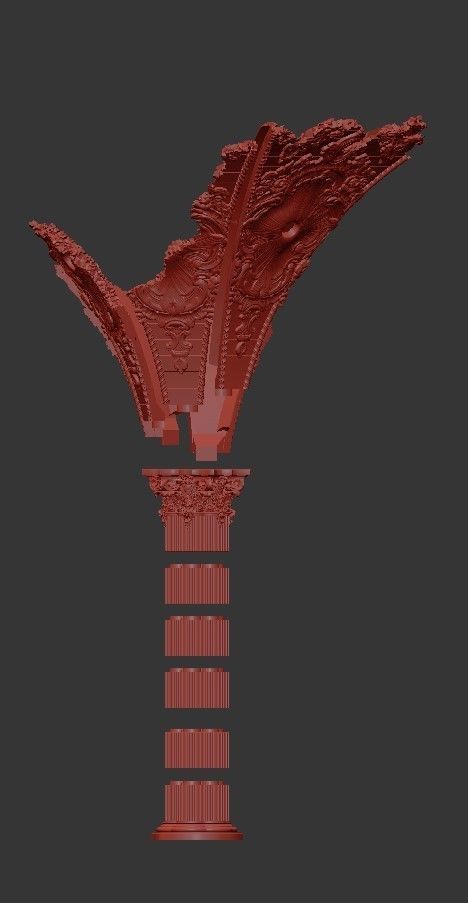 Modular Damaged Arches 3D print model_1