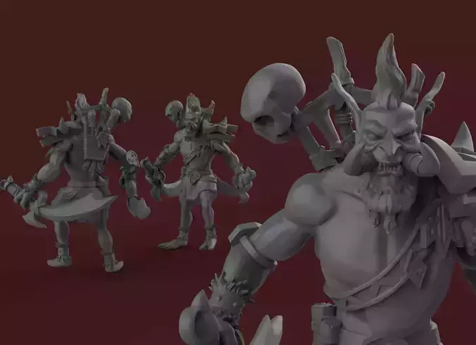 Voljin statue of demon