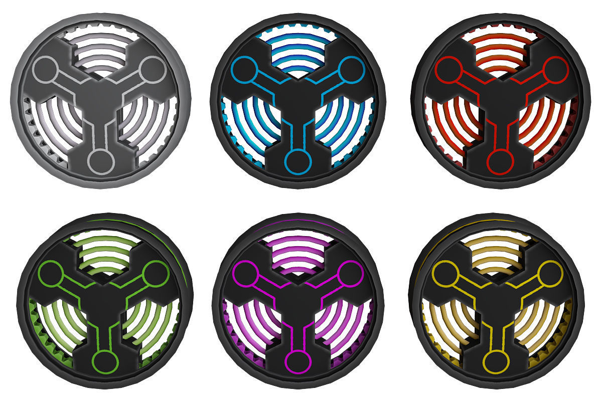 Laser Block Gate Sci Fi 3d model Low-poly 3D model_1