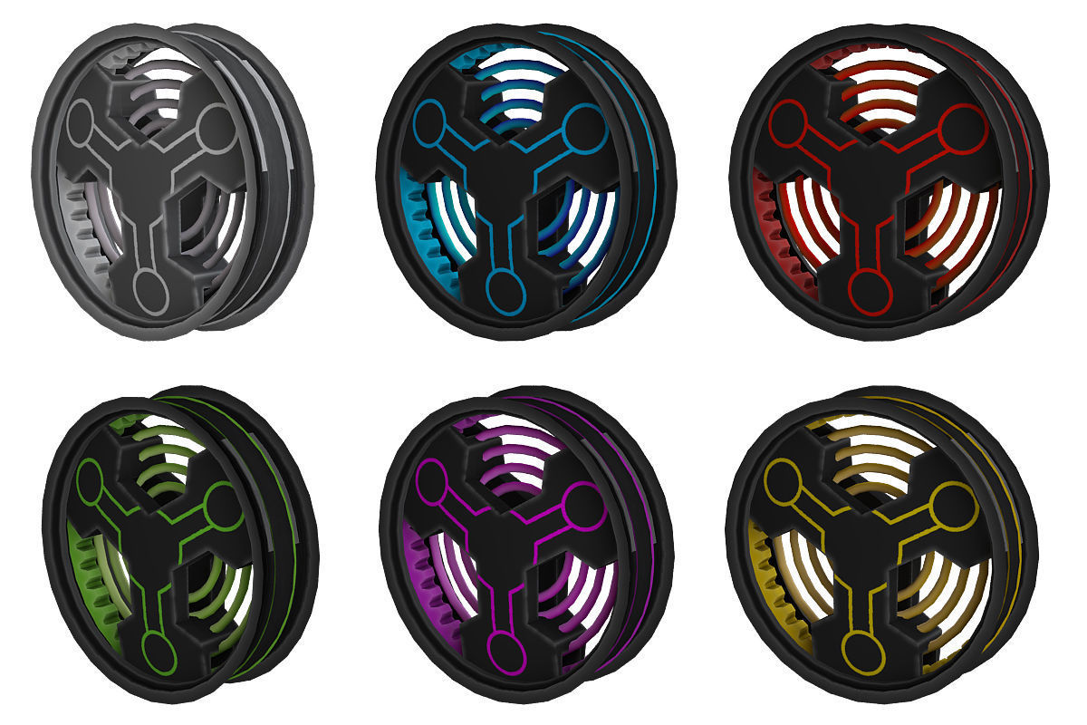 Laser Block Gate Sci Fi 3d model Low-poly 3D model_2