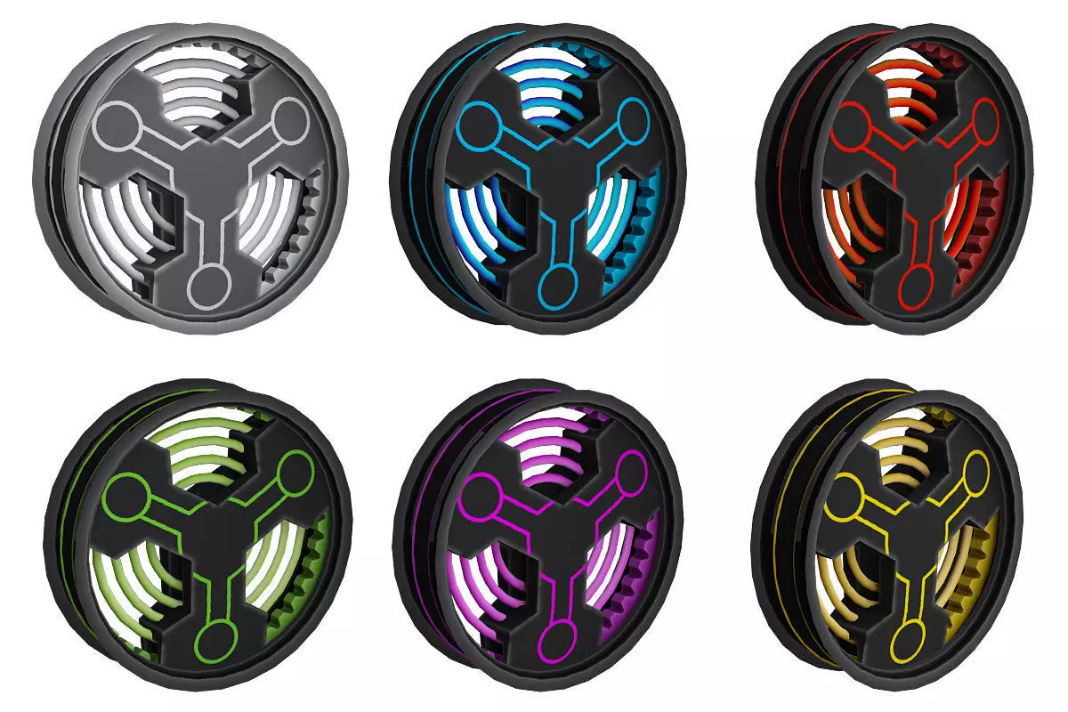 Laser Block Gate Sci Fi 3d model Low-poly 3D model_0