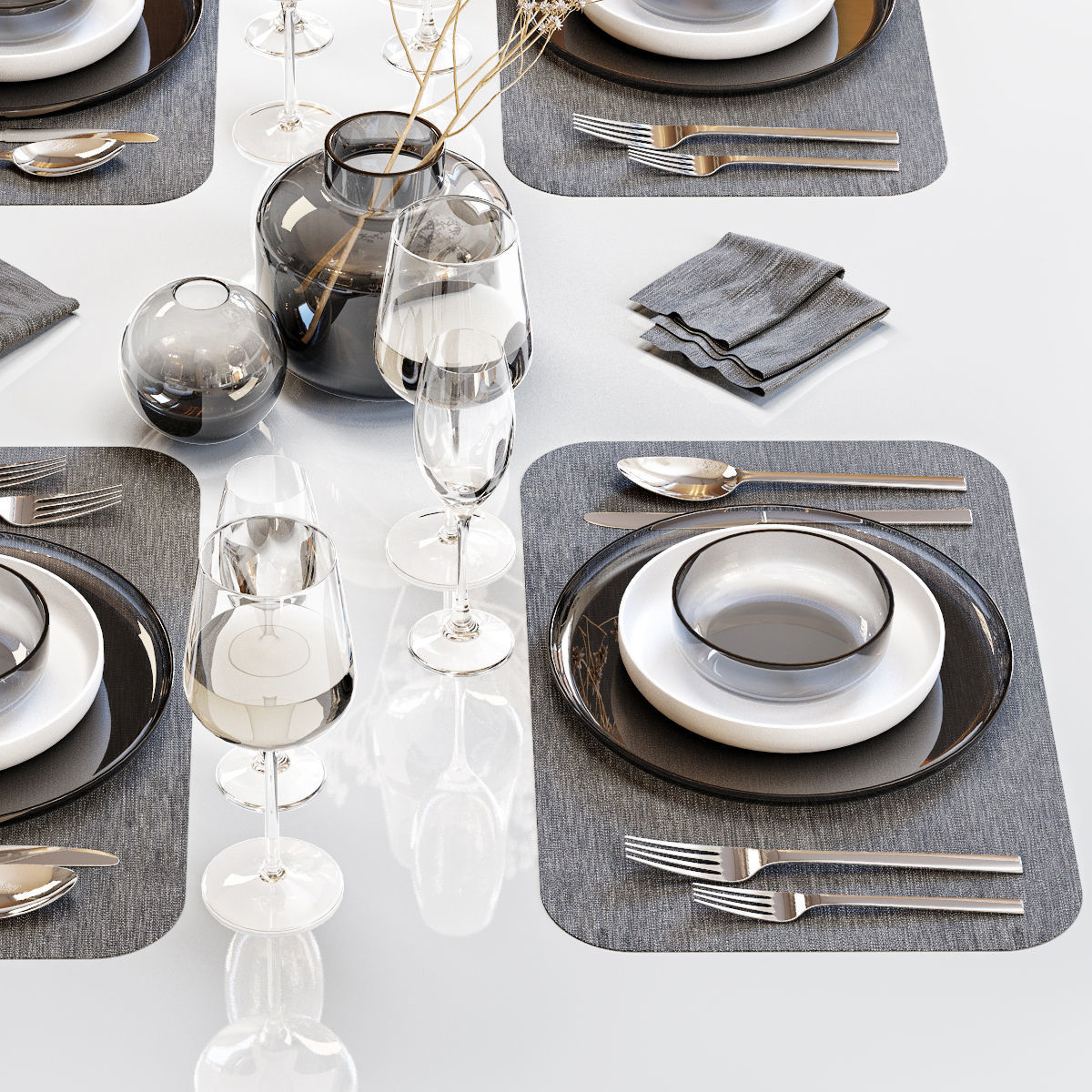 Table setting 26 3D model_4