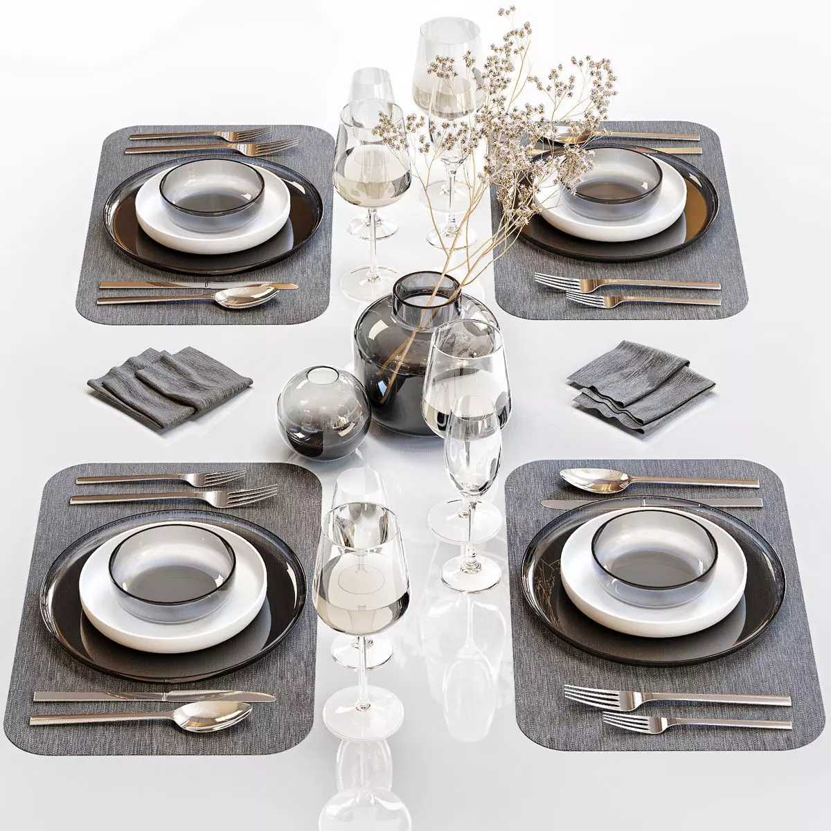 Table setting 26 3D model_0