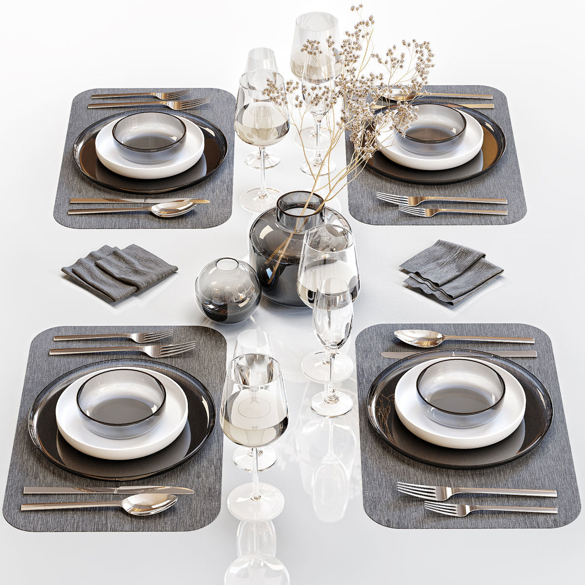Table setting 26 3D model_1