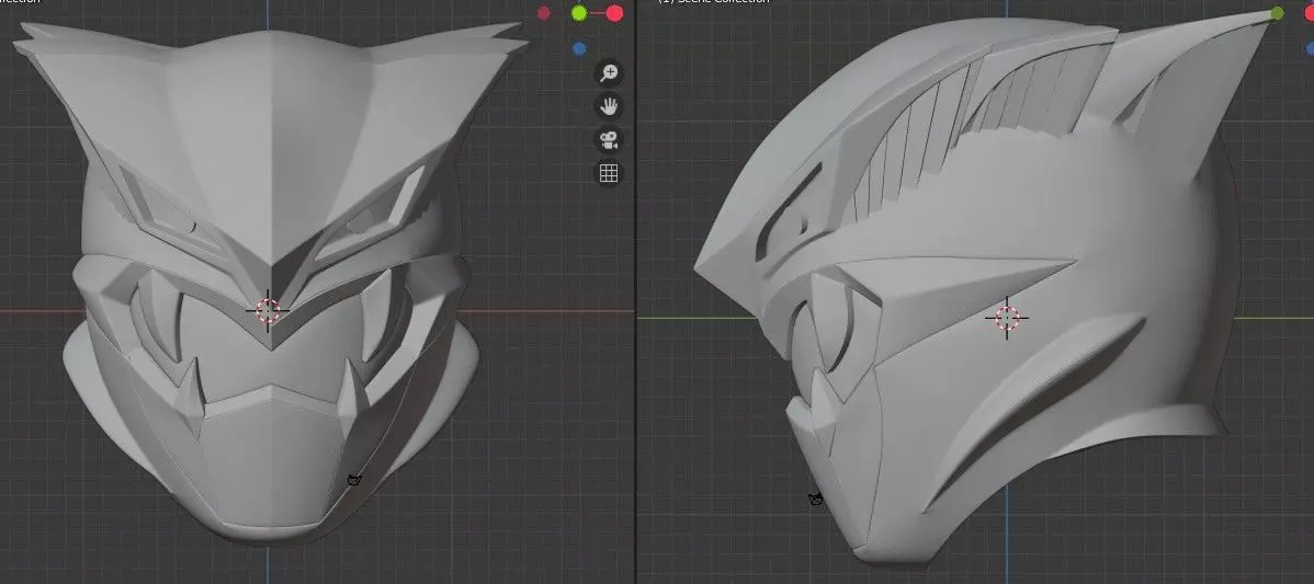Dark Buster Go Buster 3D Printable Helmet 3D print model