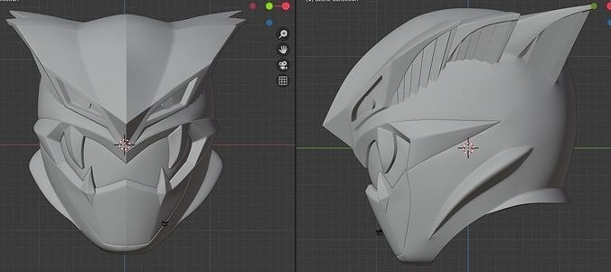Dark Buster Go Buster 3D Printable Helmet 3D print model