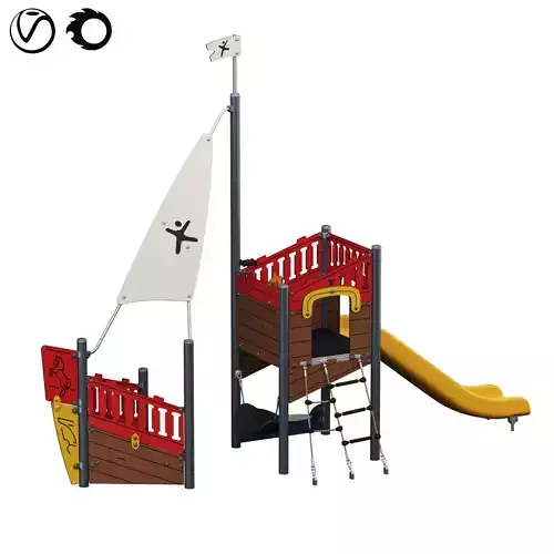 Kids playground Pirate carave