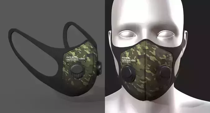 Gas mask protection futuristic fabric safety 
