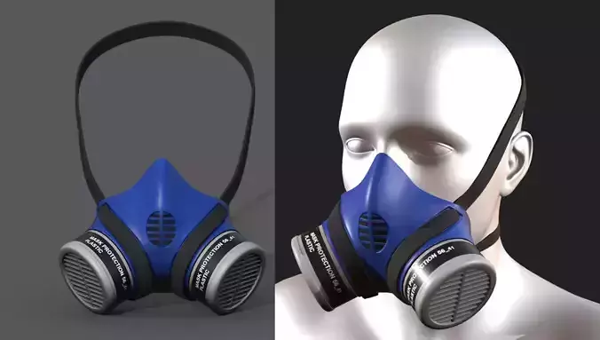 Gas mask helmet safety plastic studio mask 