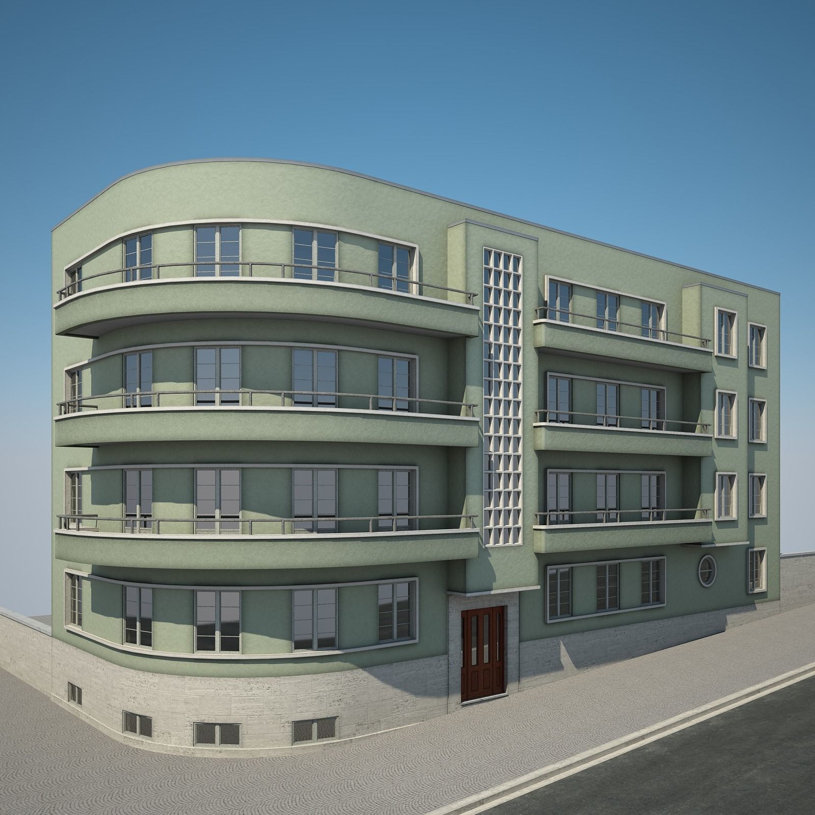 Apartment Building 15 3D model_13