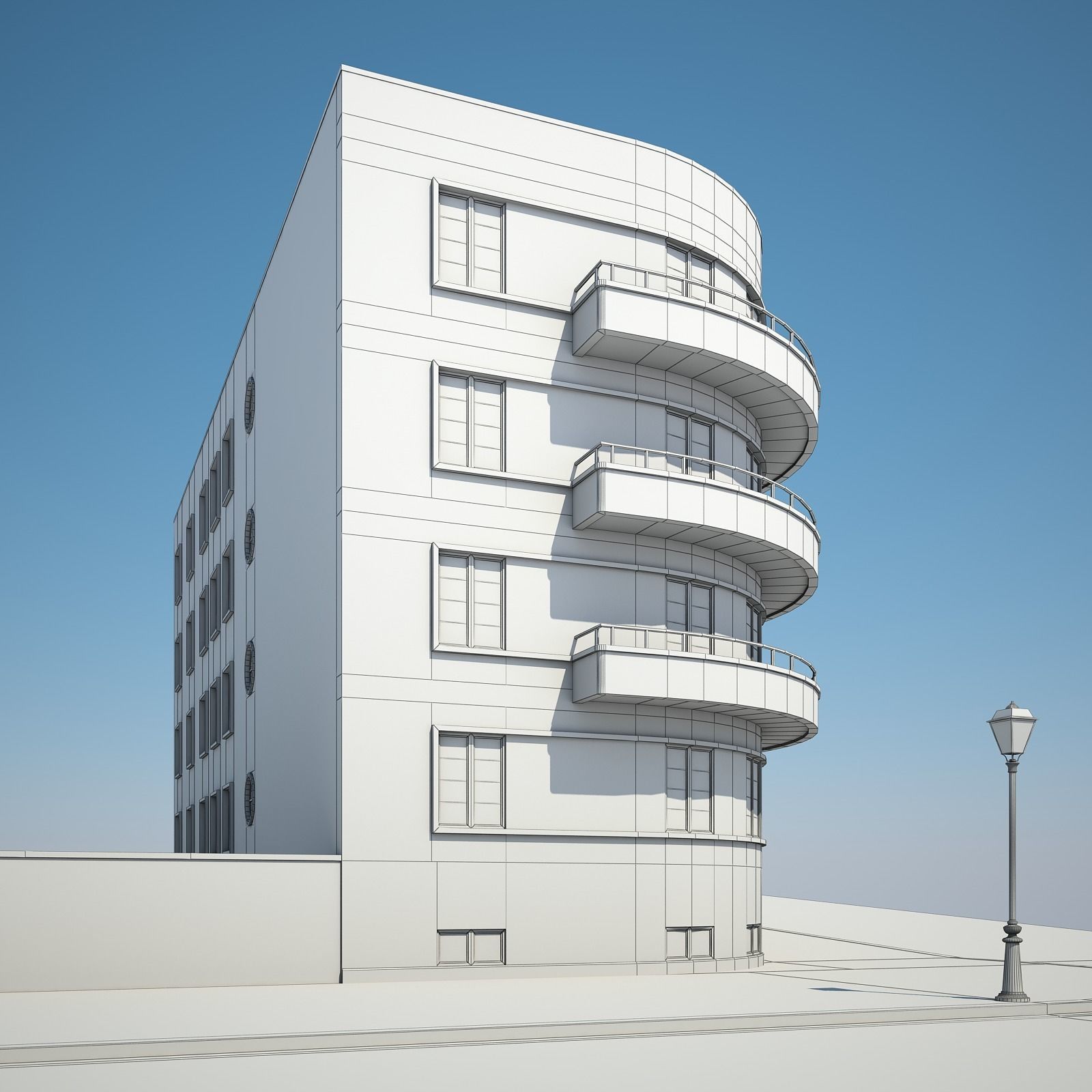 Apartment Building 15 3D model_17