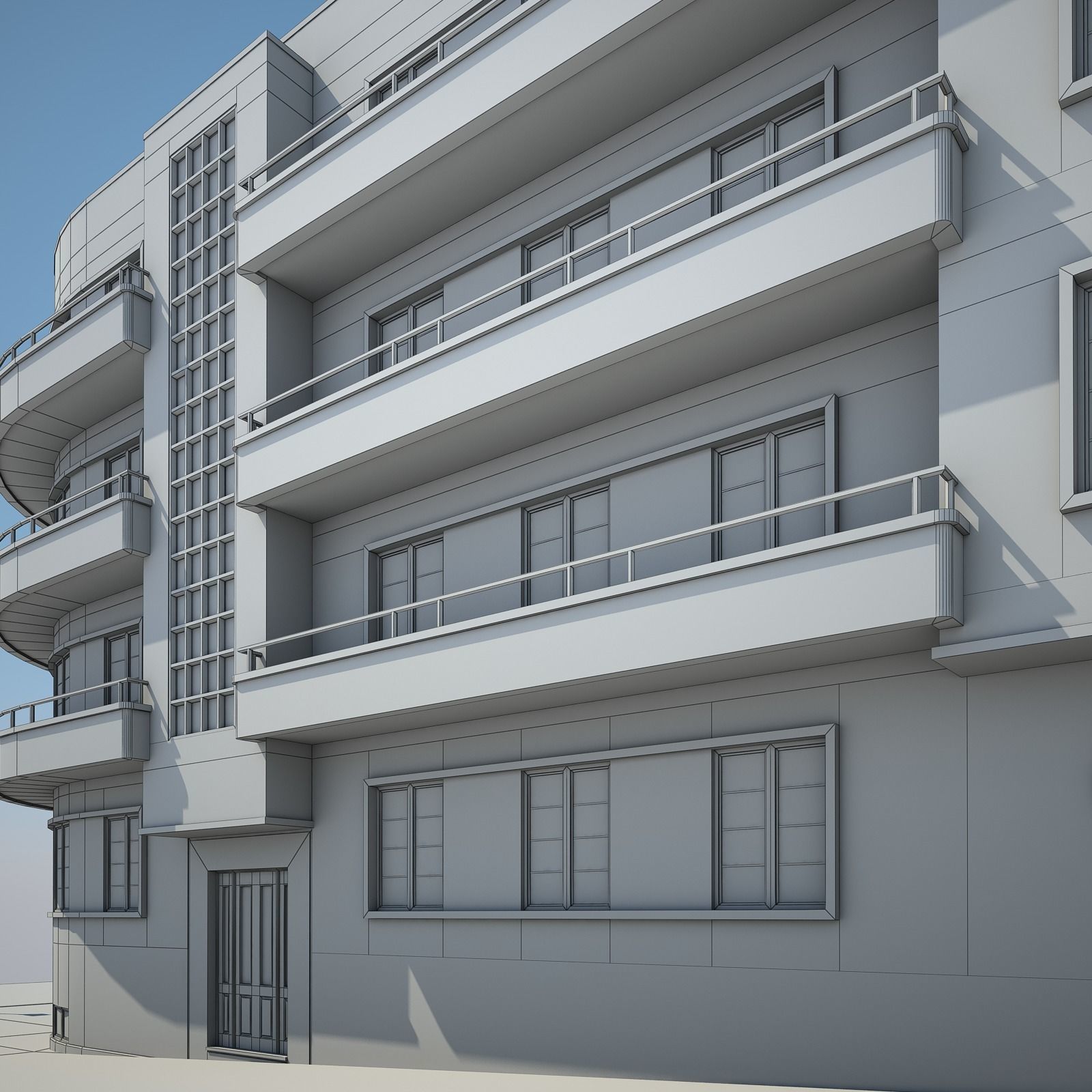 Apartment Building 15 3D model_19