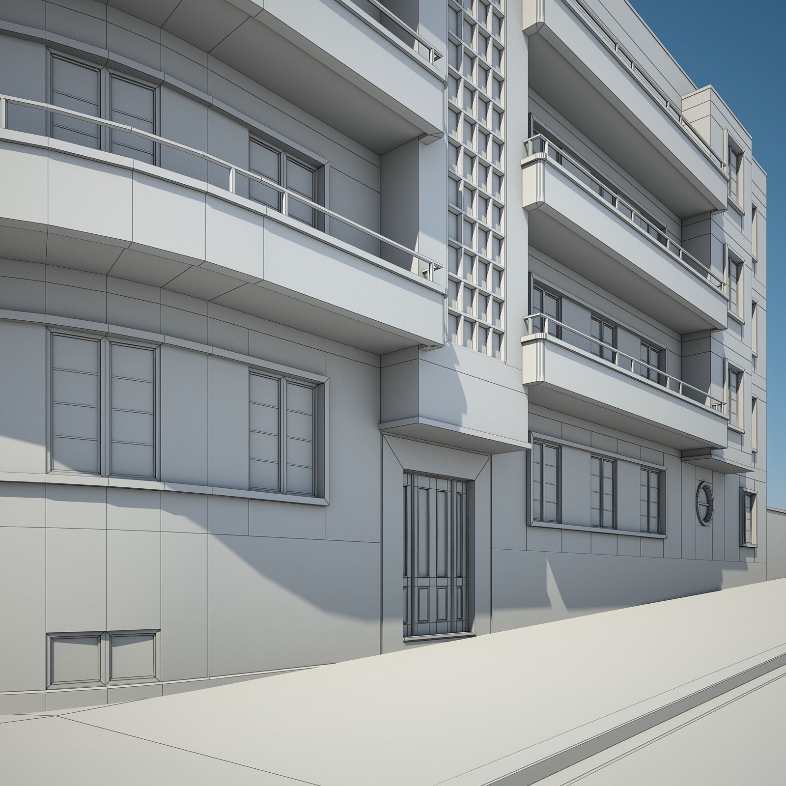 Apartment Building 15 3D model_18