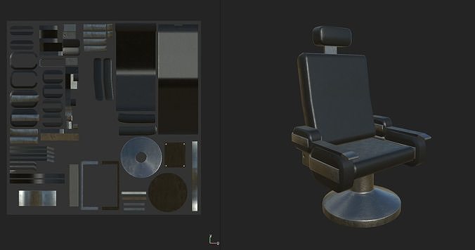 Bridge Command Chair Low-poly 3D model
