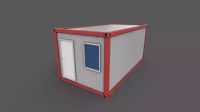 Office Container 01 Low-poly 3D model