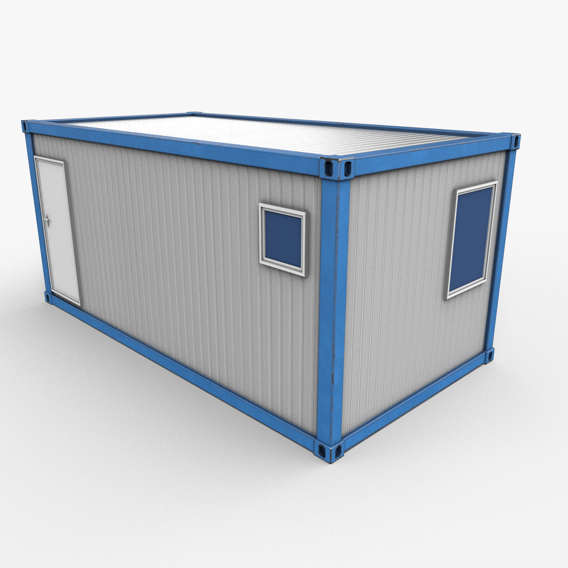 Office Container 02 Low-poly 3D model_9