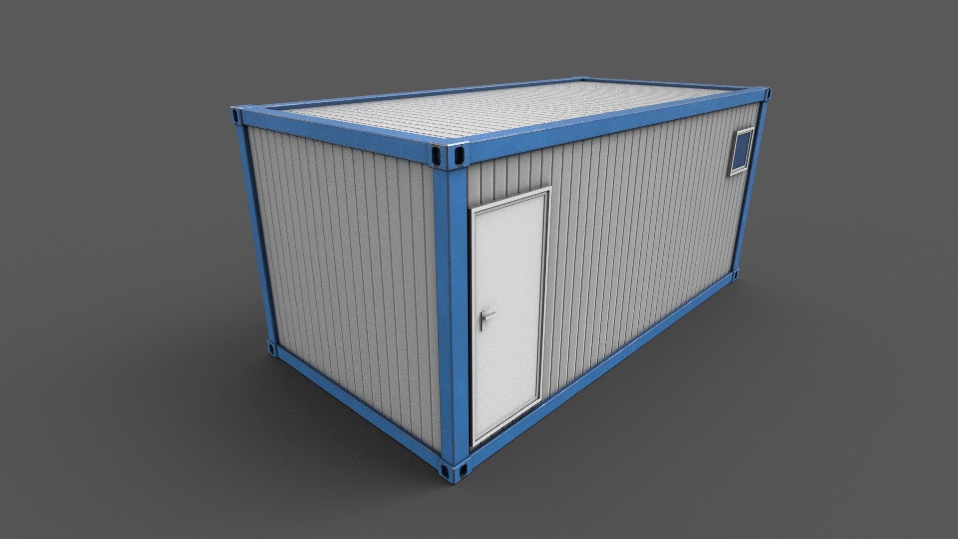 Office Container 02 Low-poly 3D model_5
